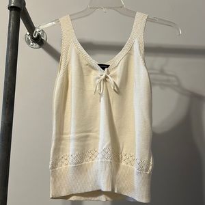 Goodclothes Cream Knit Tank Top in Size L